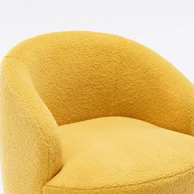 Fauteuil pivotant rond en velours – Multicolore, 1 place