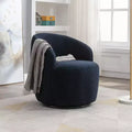 Fauteuil pivotant rond en velours – Multicolore, 1 place