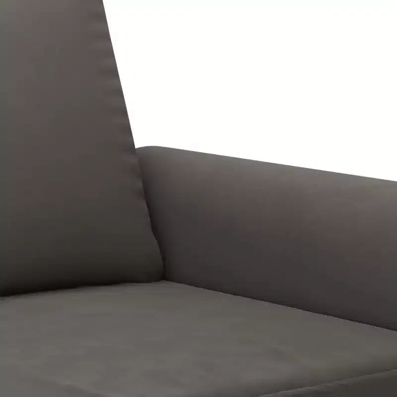 vidaXL Canapé 2 places moderne en velours gris foncé luxueux avec cadre robuste en métal et contreplaqué – Confortable, élégant et facile à assembler.