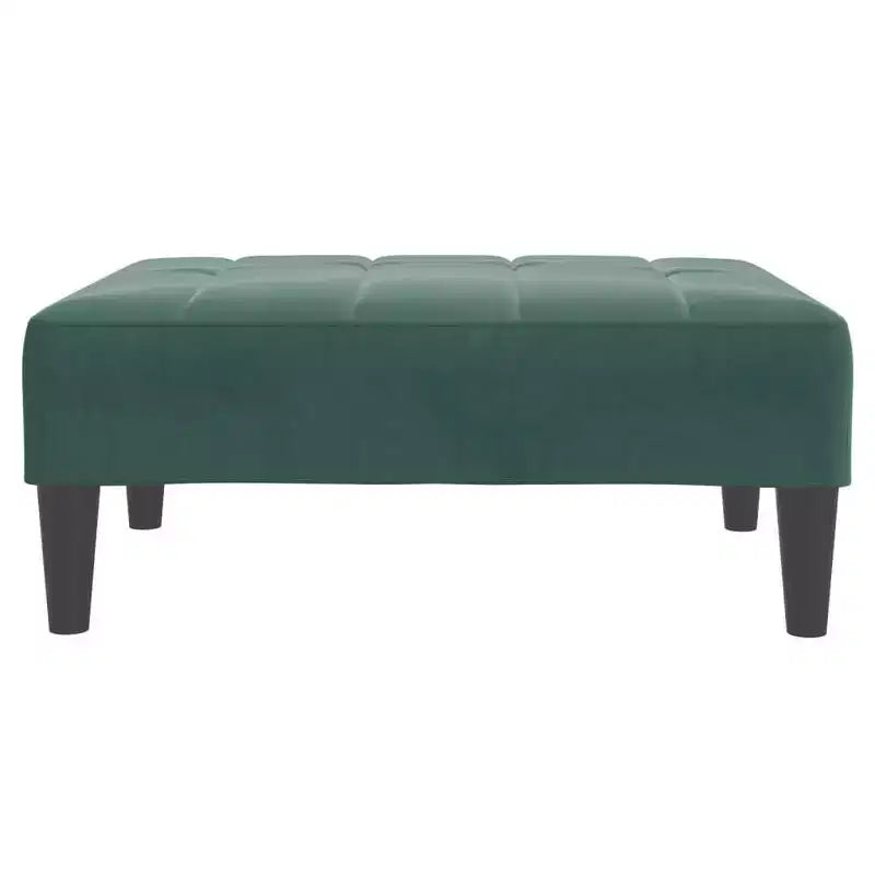 Canapé-lit pliable 2 places en velours vert foncé