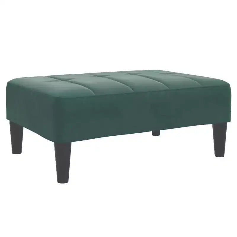 Canapé-lit pliable 2 places en velours vert foncé