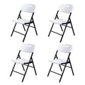 Karl Home |Plastic Folding Chairs (Set of 4)