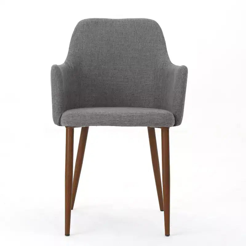 Chaises de salle à manger Navagio Mid-Century Modern en tissu rembourré GDFStudio (lot de 2)