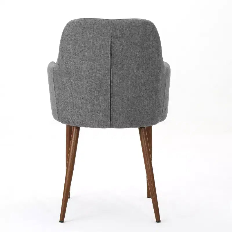 Chaises de salle à manger Navagio Mid-Century Modern en tissu rembourré GDFStudio (lot de 2)