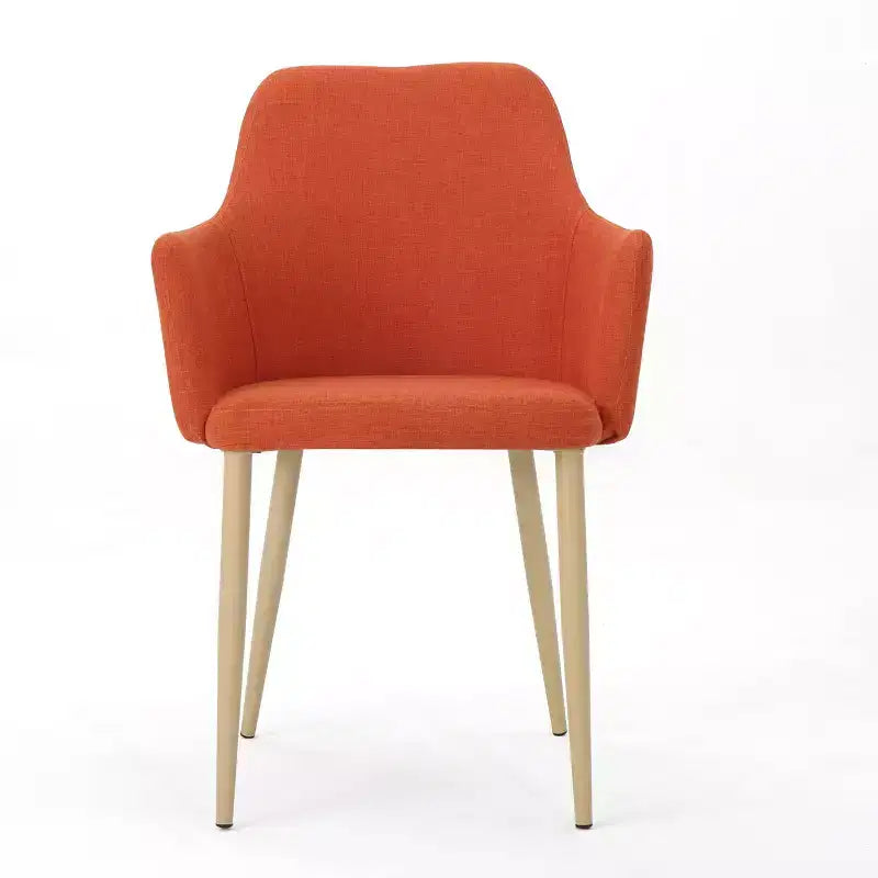 Chaises de salle à manger Navagio Mid-Century Modern en tissu rembourré GDFStudio (lot de 2)