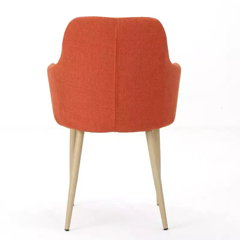 Chaises de salle à manger Navagio Mid-Century Modern en tissu rembourré GDFStudio (lot de 2)