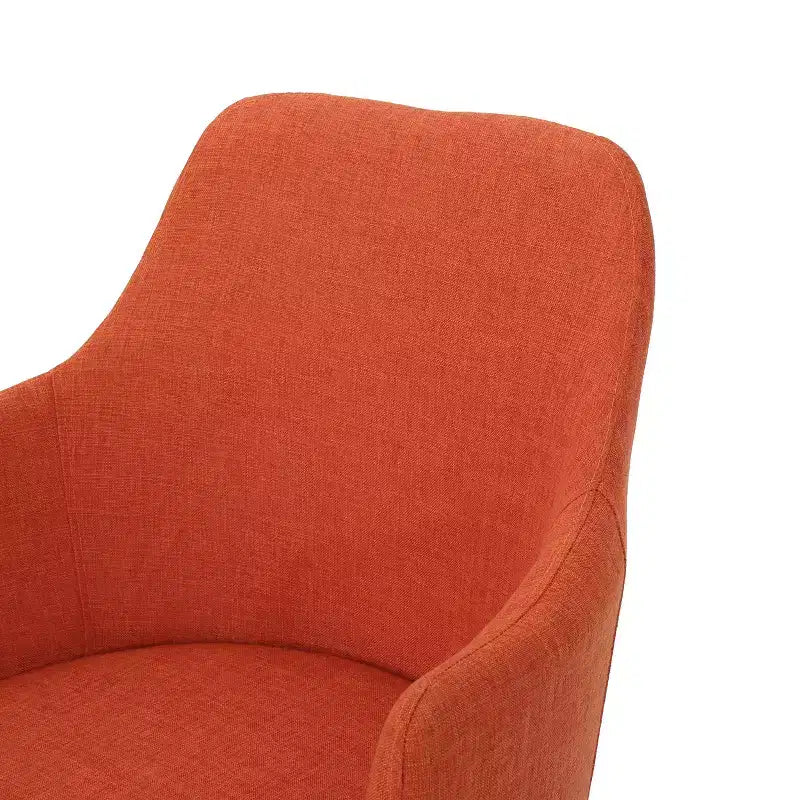 Chaises de salle à manger Navagio Mid-Century Modern en tissu rembourré GDFStudio (lot de 2)
