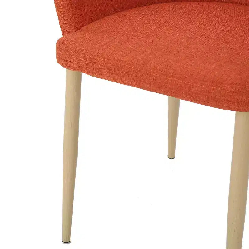 Chaises de salle à manger Navagio Mid-Century Modern en tissu rembourré GDFStudio (lot de 2)