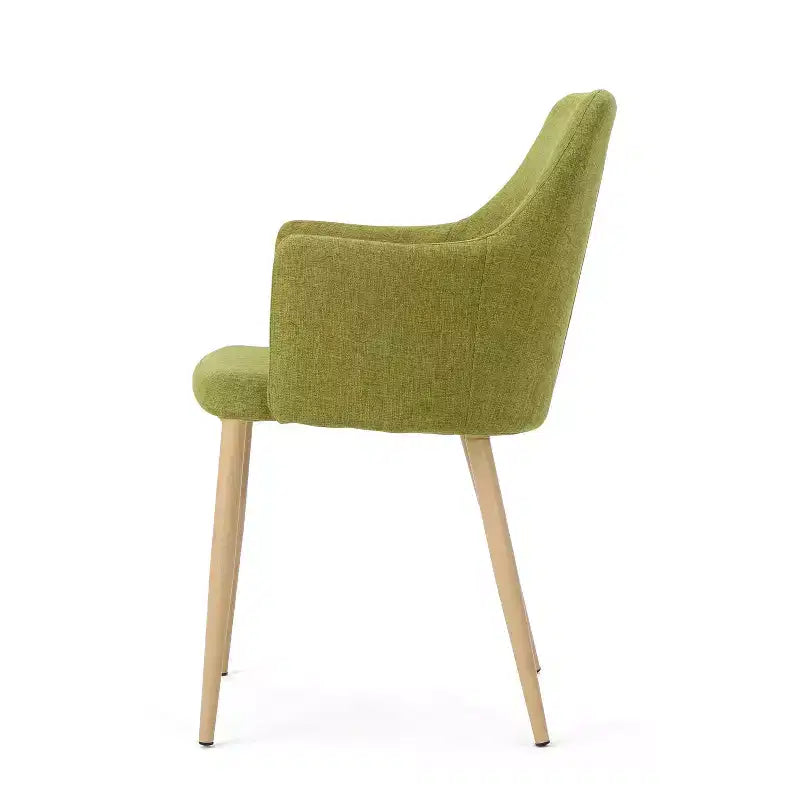 Chaises de salle à manger Navagio Mid-Century Modern en tissu rembourré GDFStudio (lot de 2)