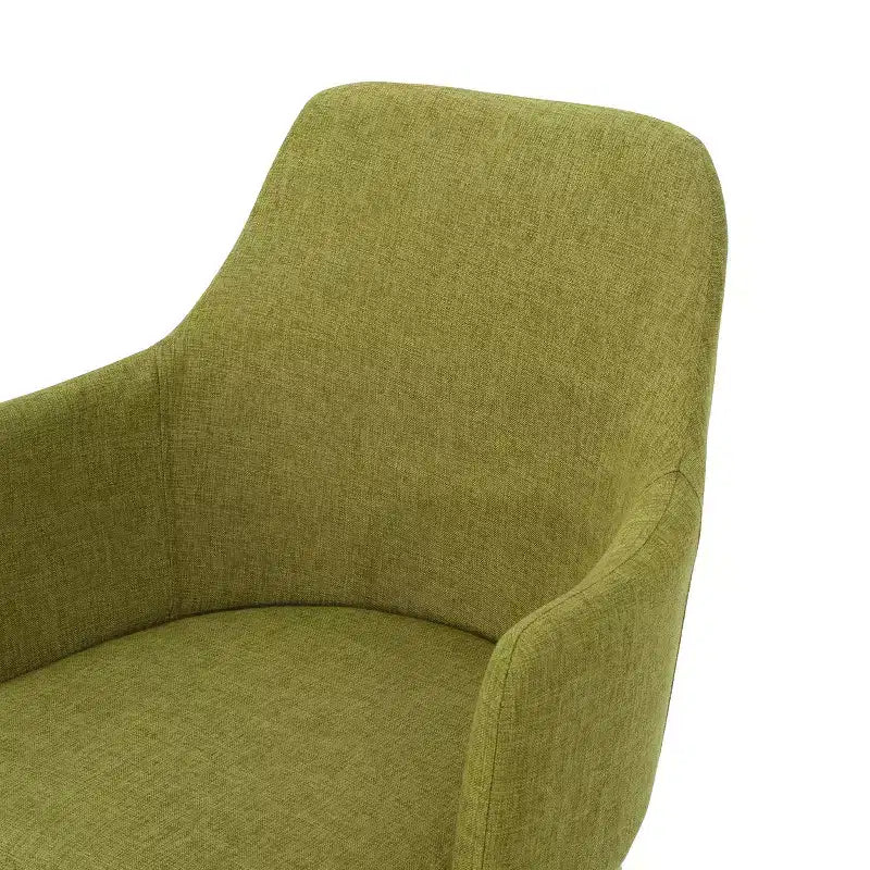 Chaises de salle à manger Navagio Mid-Century Modern en tissu rembourré GDFStudio (lot de 2)