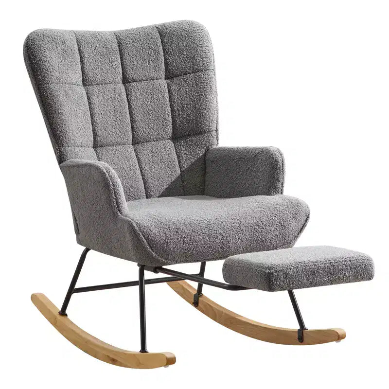 Fauteuil à bascule pour chambre d'enfant Teddy de furniliving
