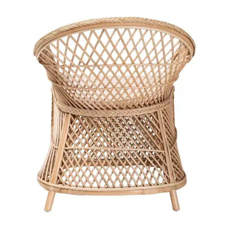 bali & pari Casilda Braided Rattan Arm Chair Natural