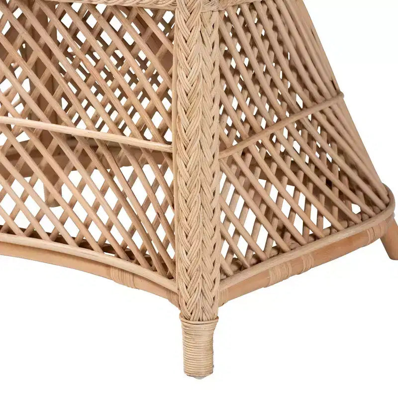 Fauteuil en rotin naturel, style bohème, 1 place