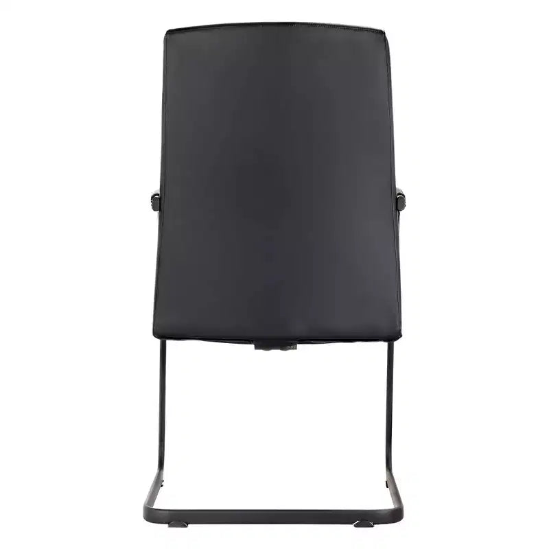 Fauteuil de bureau en similicuir, piètement luge, une place – plusieurs coloris