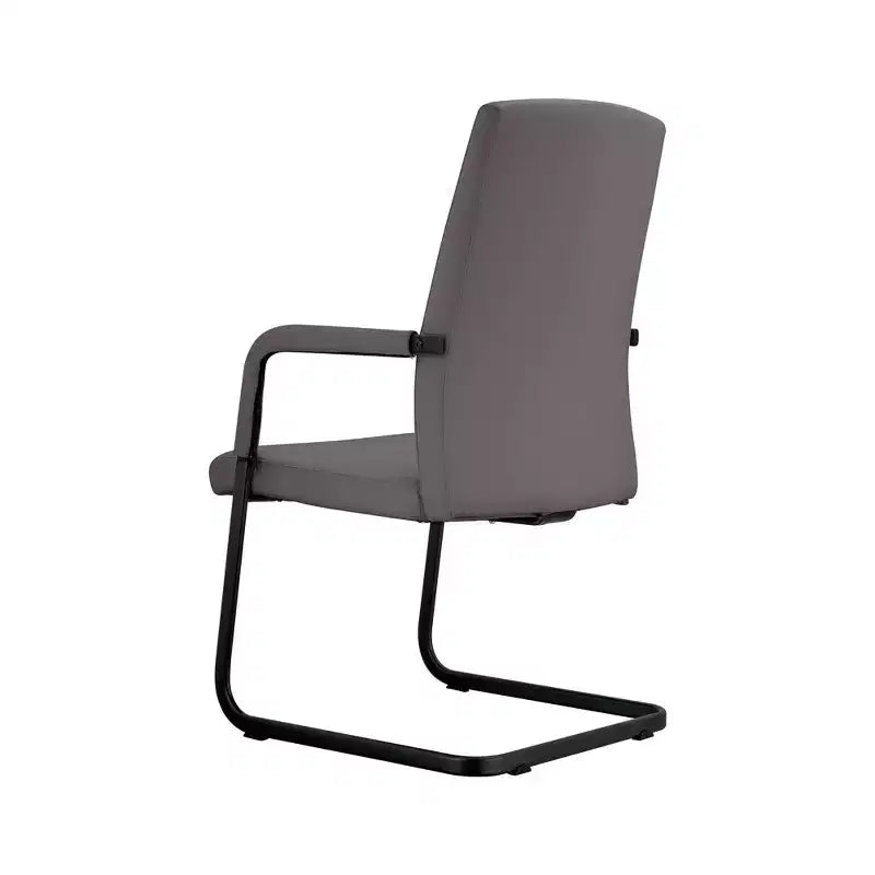 Fauteuil de bureau en similicuir, piètement luge, une place – plusieurs coloris