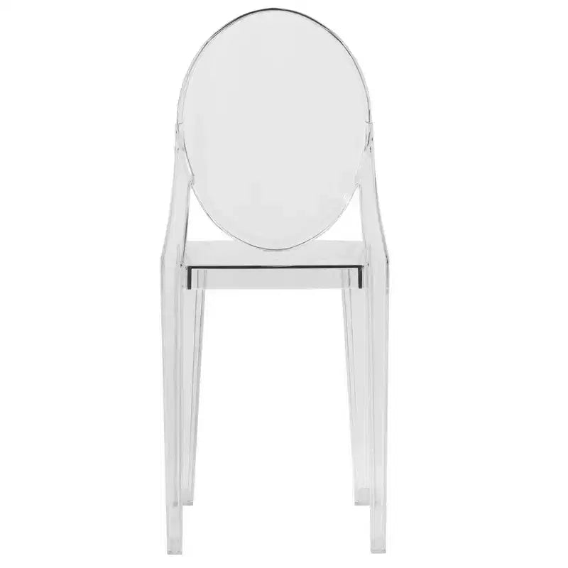 Chaise dossier King Louis en acrylique transparent, sans accoudoirs – à l'unité / lot de 2 / lot de 4