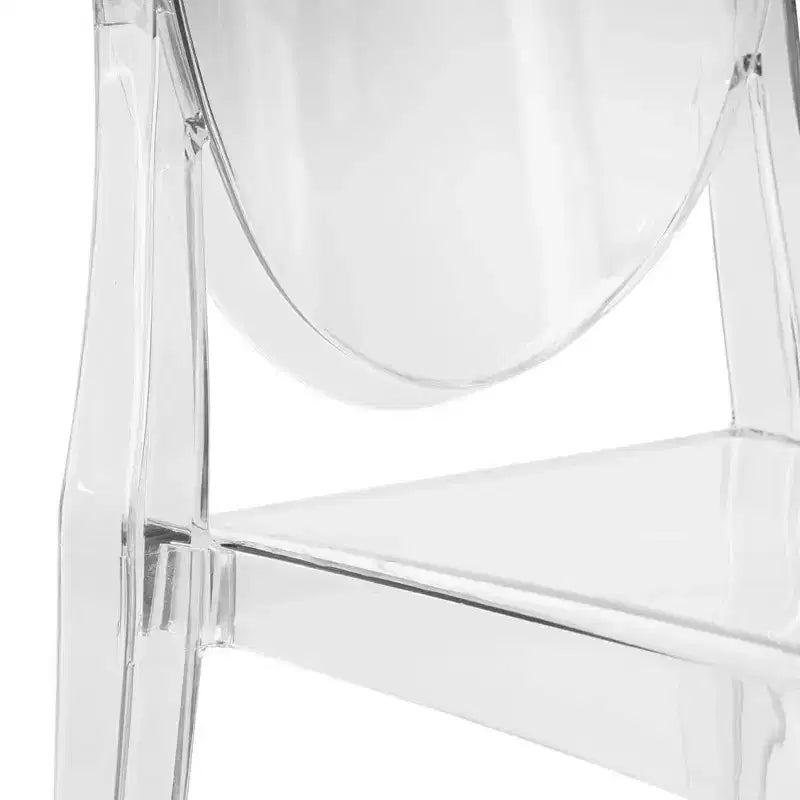 Chaise dossier King Louis en acrylique transparent, sans accoudoirs – à l'unité / lot de 2 / lot de 4