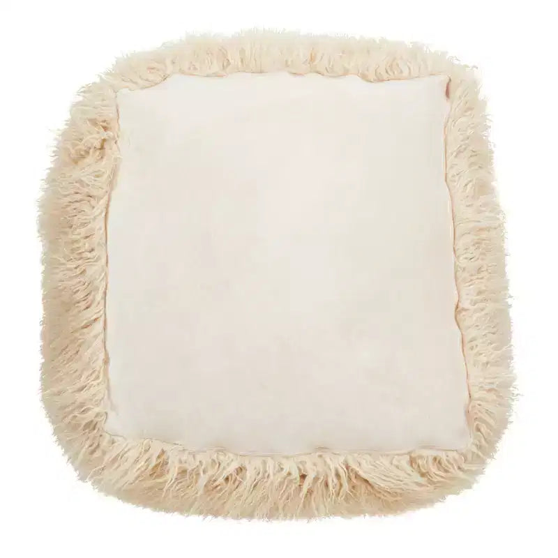 Saro Lifestyle Pouf en fausse fourrure Snug Haven