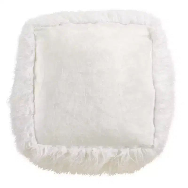 Saro Lifestyle Pouf en fausse fourrure Snug Haven