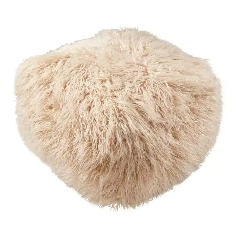Saro Lifestyle Pouf en fausse fourrure Snug Haven