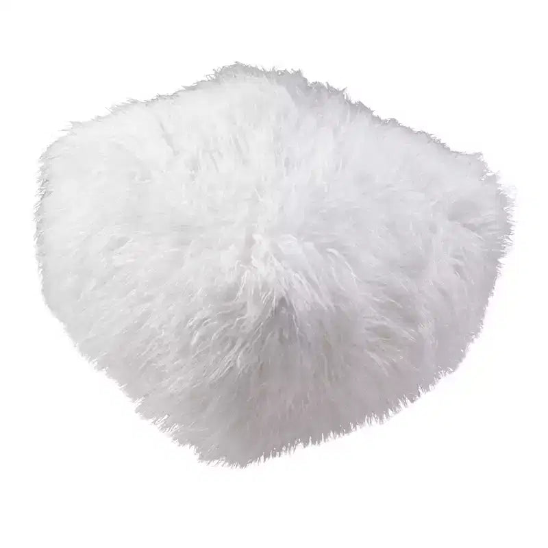 Saro Lifestyle Pouf en fausse fourrure Snug Haven