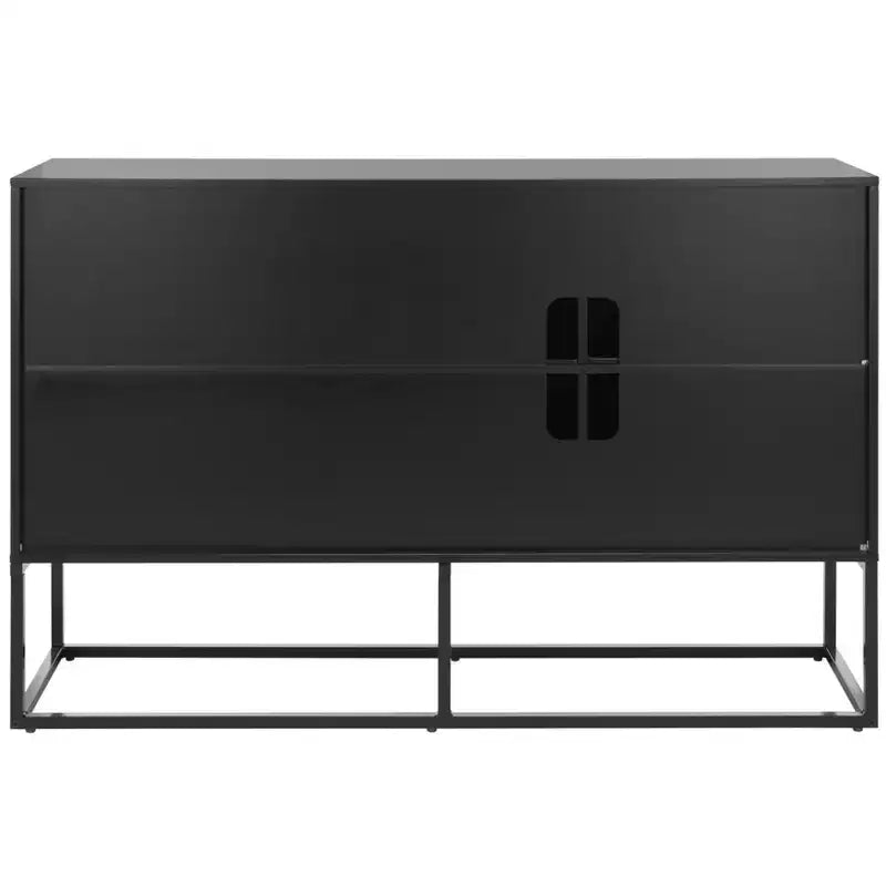 Buffet 3 portes 2 étagères Vance - MED5007 - Noir/Marron - Safavieh