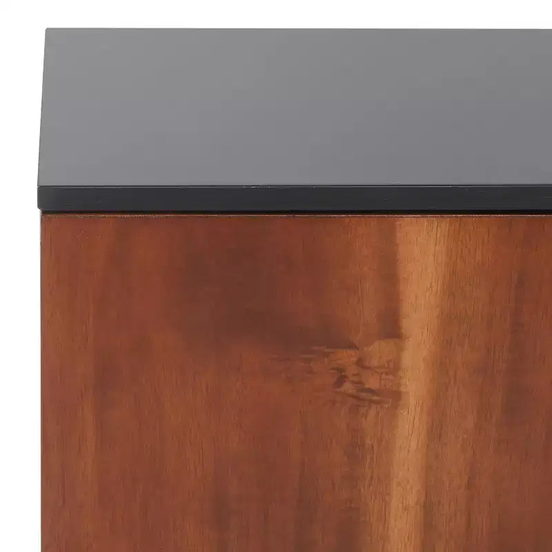 Buffet 3 portes 2 étagères Vance - MED5007 - Noir/Marron - Safavieh