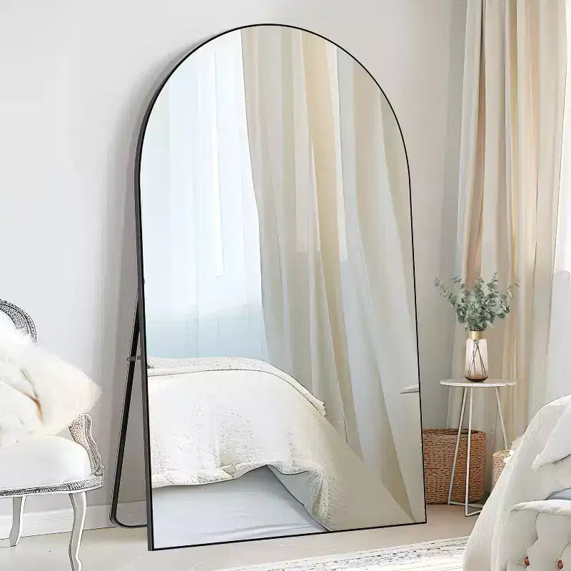 Dovelina Vintage Arched Full Length Standing Mirror Vanity Floor Mirror