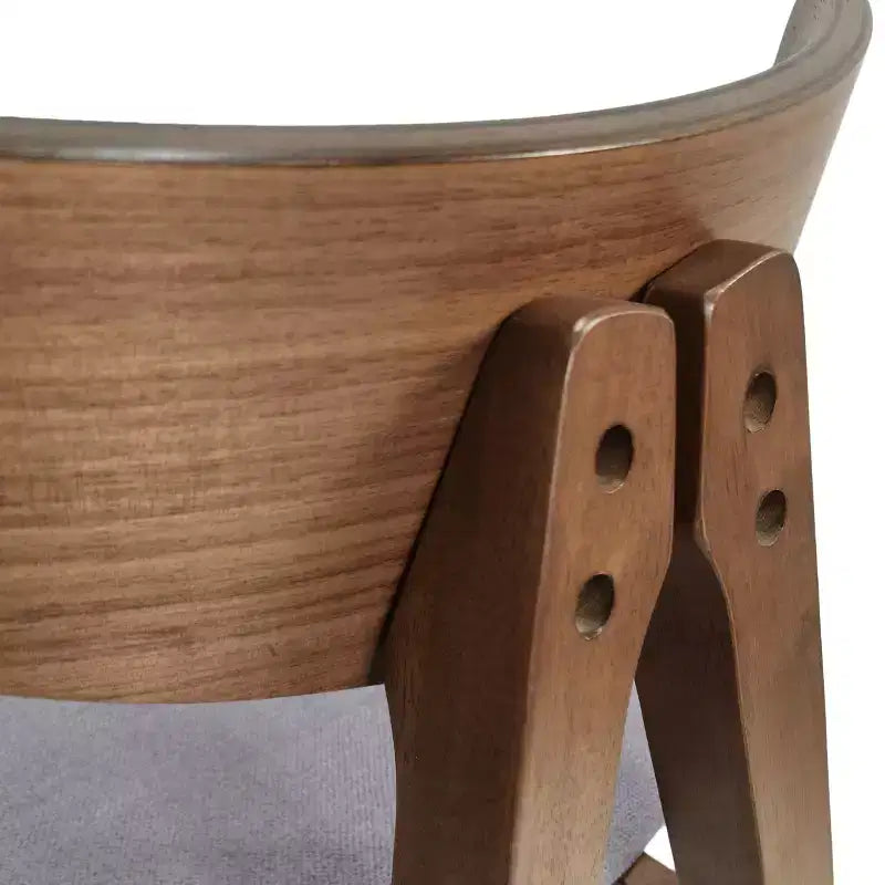 Tabourets de comptoir GDFStudio Sunapee en bois et tissu d'inspiration moderne du milieu du siècle, 63,5 cm (Lot de 2)