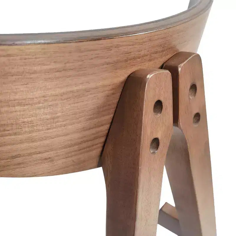 Tabourets de comptoir GDFStudio Sunapee en bois et tissu d'inspiration moderne du milieu du siècle, 63,5 cm (Lot de 2)