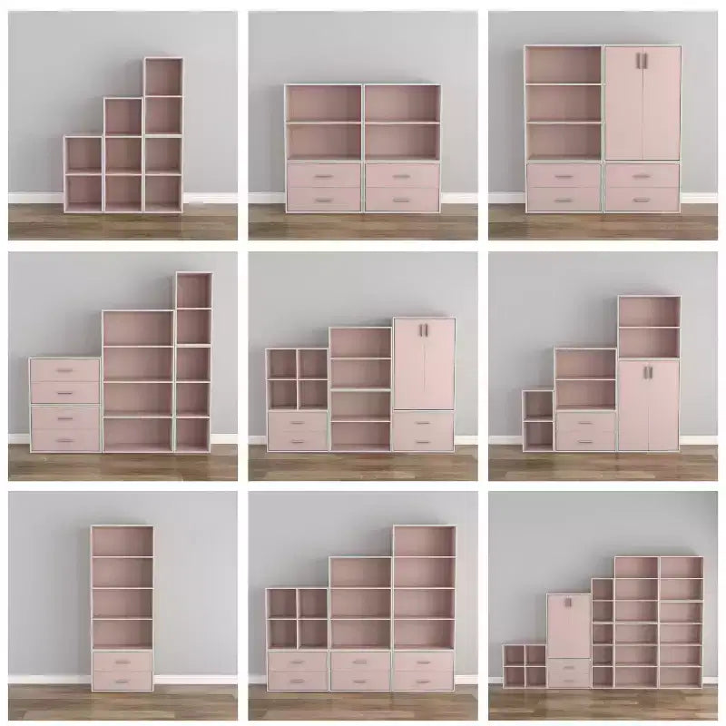 Étagère empilable 3 cubes, multicolore, étagère ouverte, unité individuelle