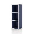 24/7 Shop At Home 35.3" Silkpath Modern 3 Cube Stackable and Modular Bookcase