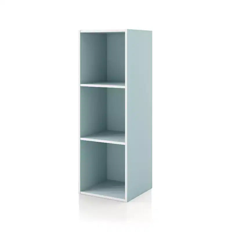 Étagère empilable 3 cubes, multicolore, étagère ouverte, unité individuelle